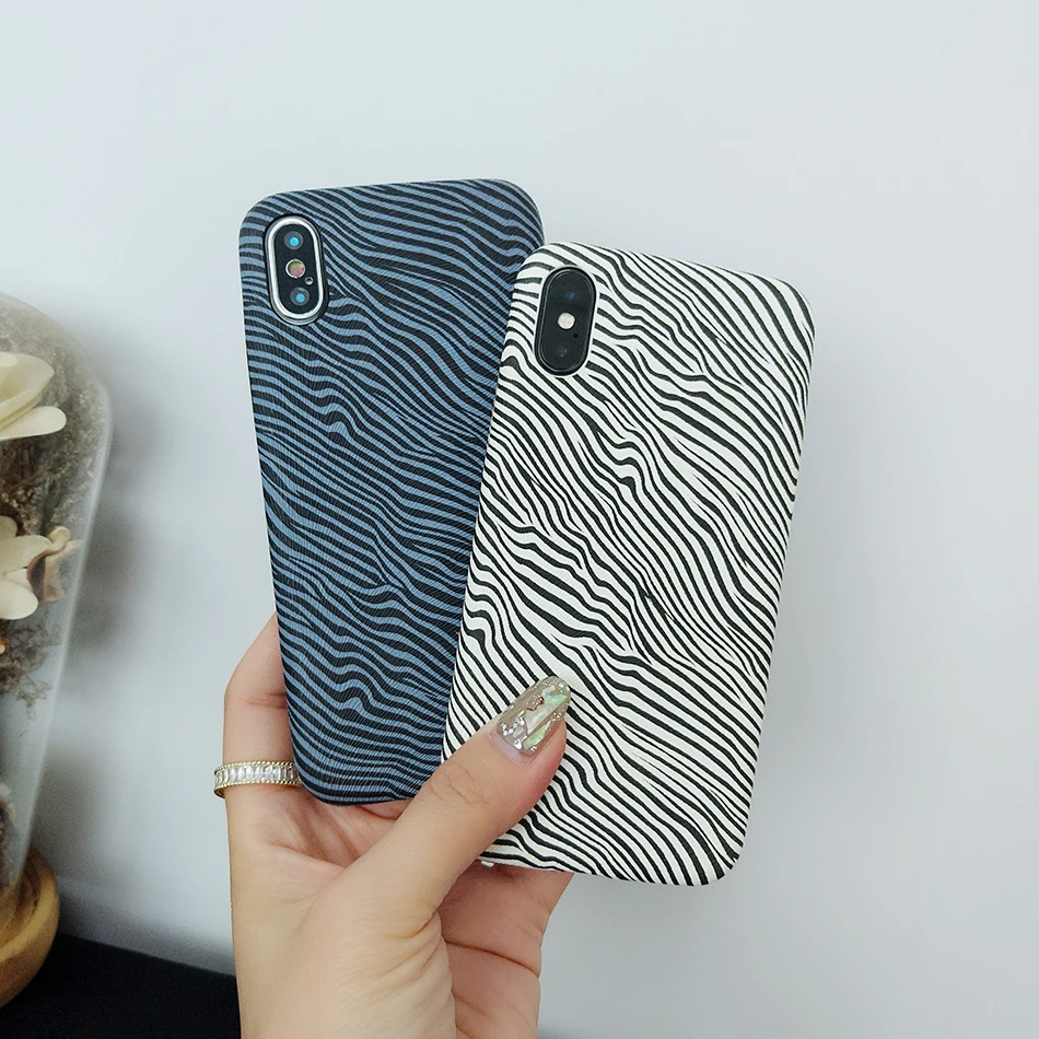В полоску из искусственной кожи Бизнес чехол для телефона iPhone 6 6S 7 8 Plus X
