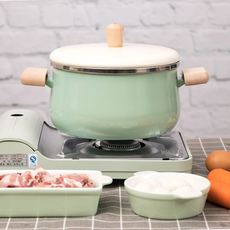 Фарфоровая кастрюля для супа горшок молока домашний простой стиль скандинавский