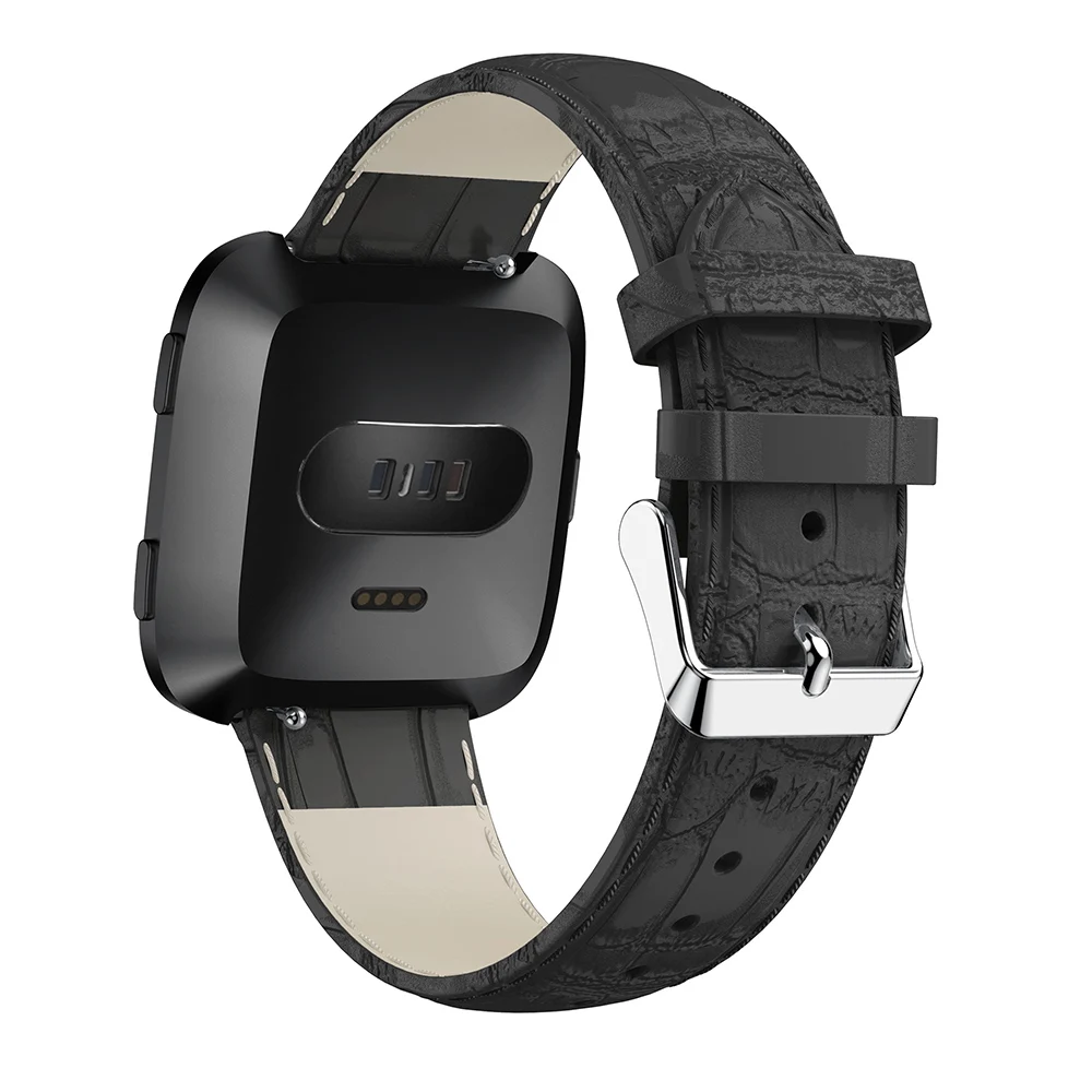 Кожаный ремешок для наручных часов умных fitbit Versa сменные кожаные аксессуары