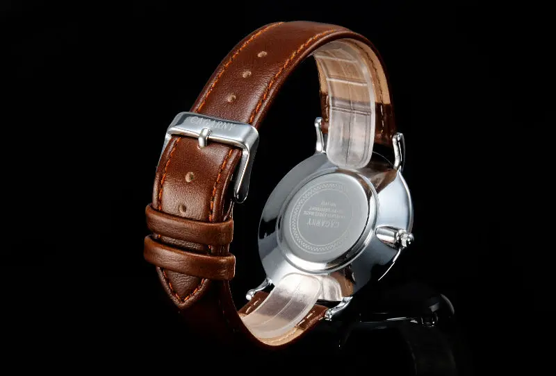 Для женщин часы cagarny деловая Повседневная водонепроницаемый кожаный ремень