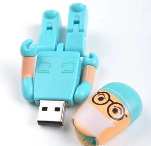 USB флэш-накопитель 4 ГБ/8 ГБ/16 ГБ/32 ГБ/64 Гб Доктор модель пластиковый usb-накопитель