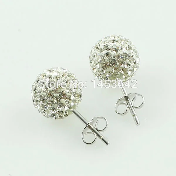sinlifu free shipping 2014 fashion earrings two crystal beads for women handmade from China factory ESA3022 | Украшения и