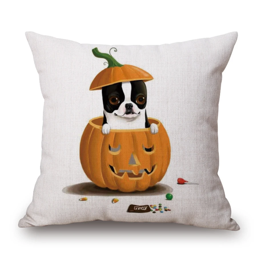 Современная наволочка с изображением французского бульдога животного Housse coussin