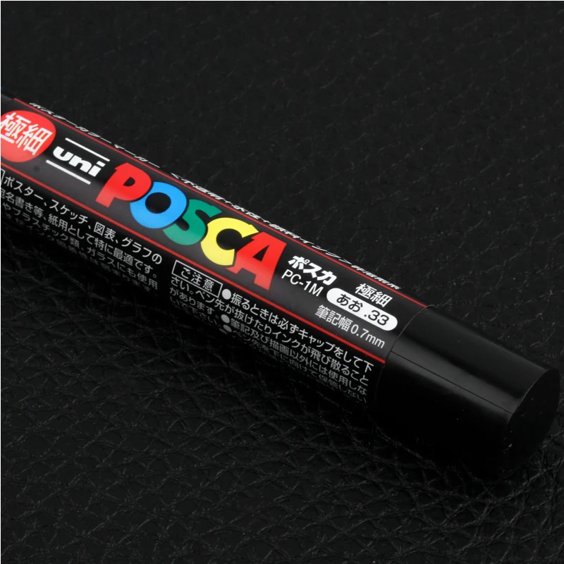 UNI POSCA PC-1M 12 Цвет костюм поп плакат на водной основе рекламная ручка кисти граффити ручка Мульти-Цвет очень хорошо