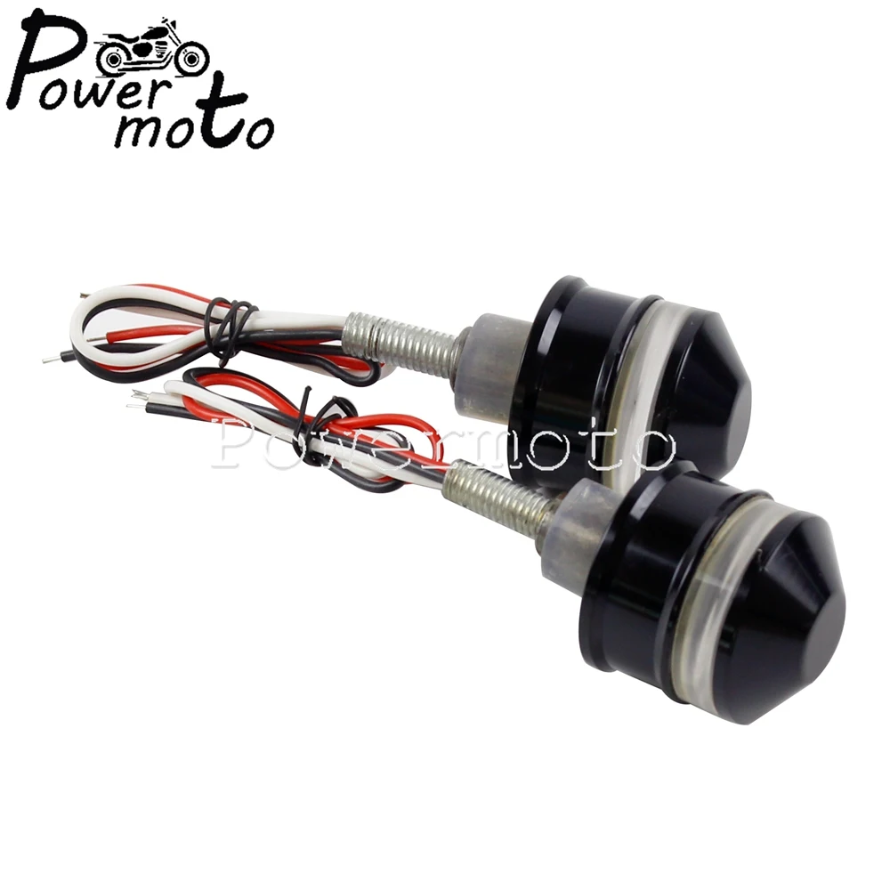 Универсальный мотоцикл 1 "Руль LED поворотники для Harley Cafe Racer Chopper Bobber указатели