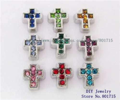 Новый 20 шт красивый плавающий медальон живые амулеты FC199 крестик подходит для