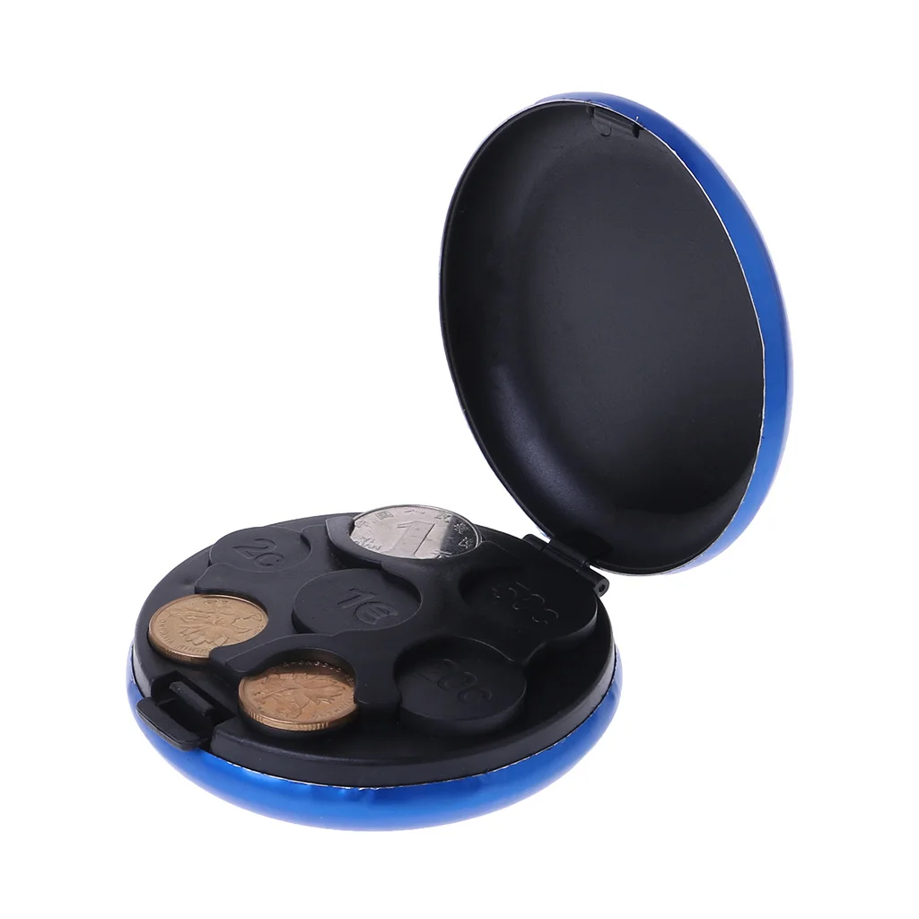 Круглая коробка для хранения монет чехол монет|Все уборки| |