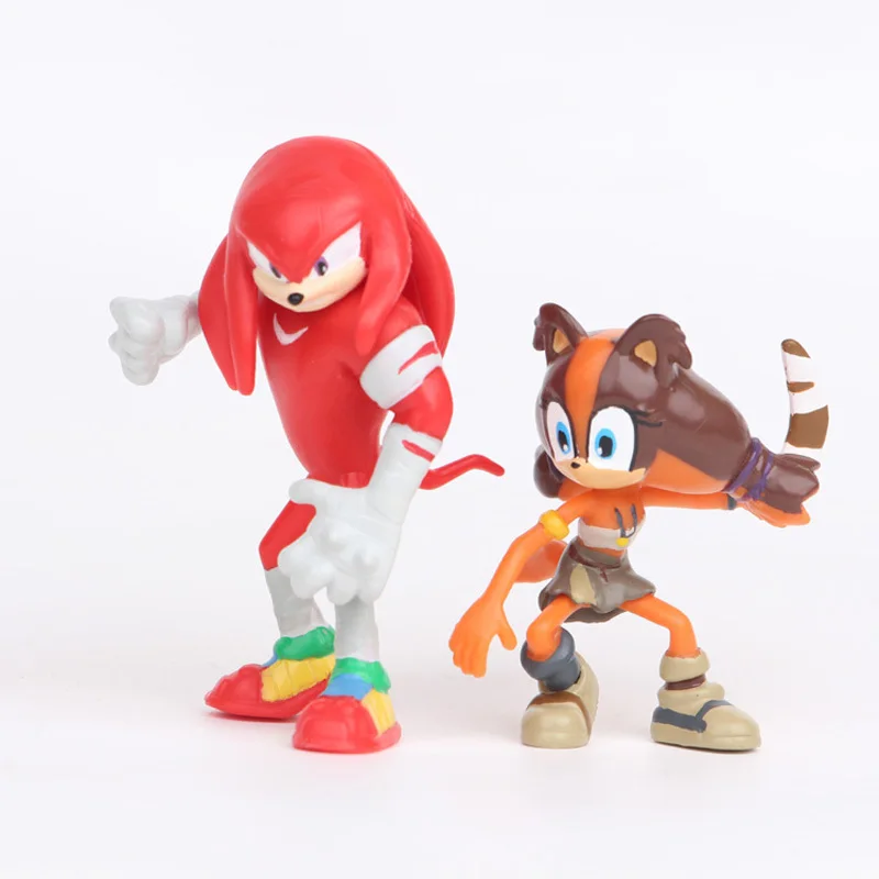6 шт./компл. Sonic Boom Rare Dr Eggman Shadow ПВХ игрушки Фигурки Куклы Tails персонажи 7 см для