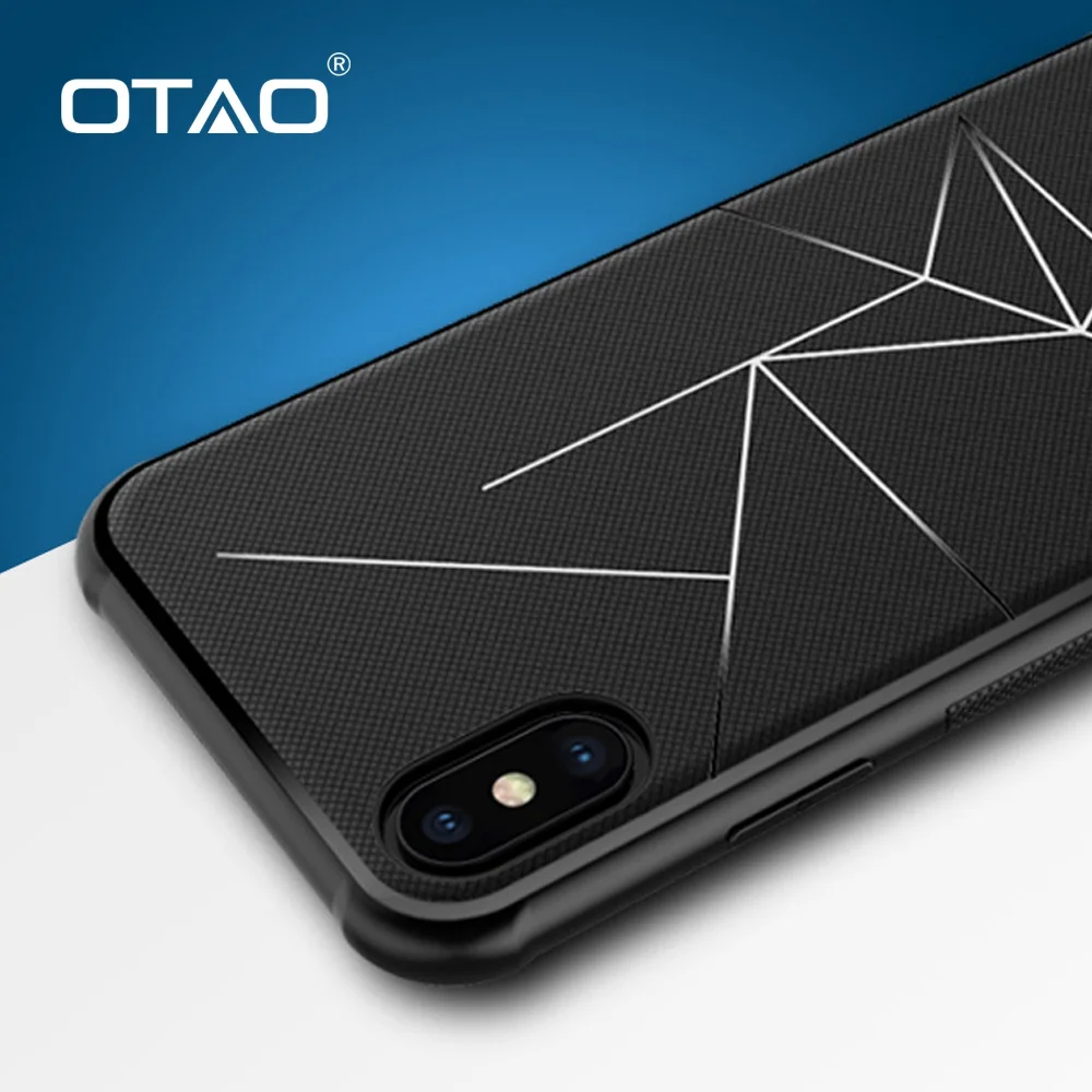 OTAO Magnetic Phone Case For iphone X 7 8 Plus 6 6S Cases Soft Silicone Car Holder Back Cover Apple 5 5S 10 Coque |