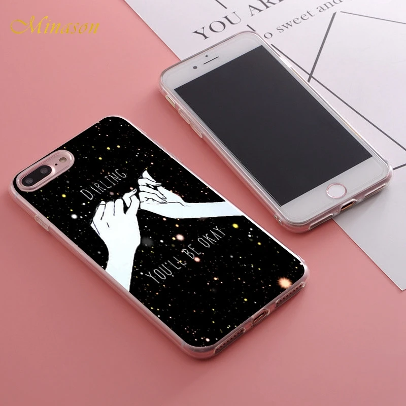 Модный мягкий силиконовый чехол BFF с абстрактными линиями для телефона iPhone X 5 5S XR