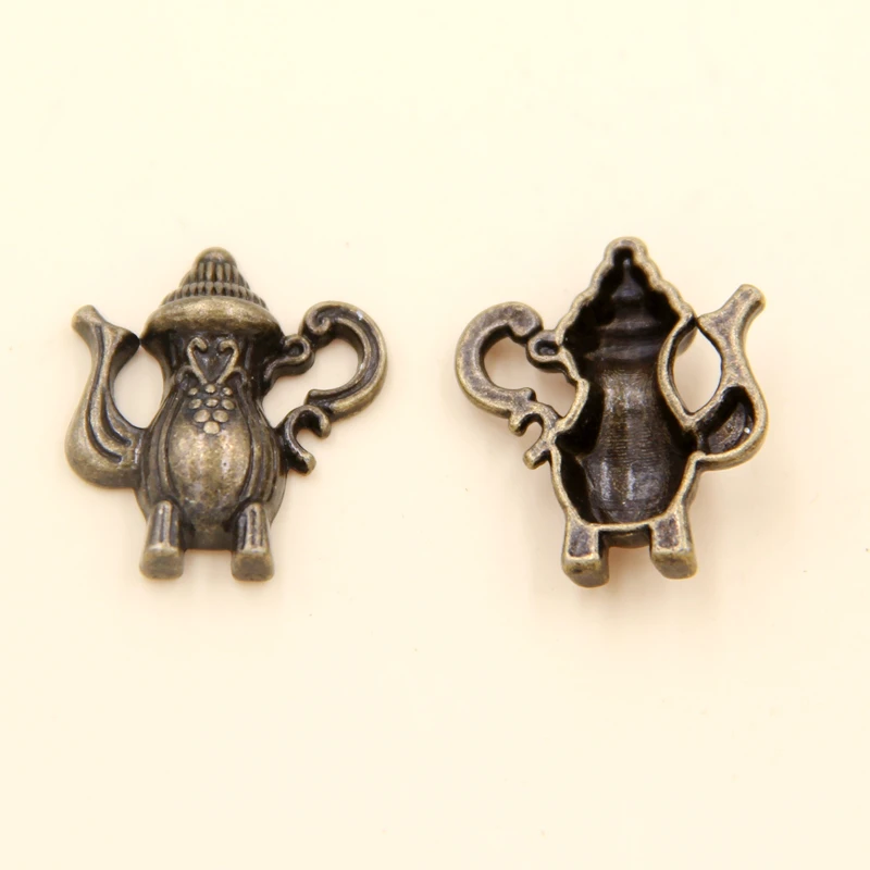 

Wholesale 35pcs Ancient Cyan Flagon Charms Pendants 19x16mm