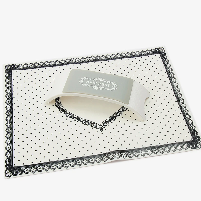 Almohadilla Manicura Silicone Mat for Manicure Nail Arm Rest+Hand Holder Pad Washable Foldable | Красота и здоровье