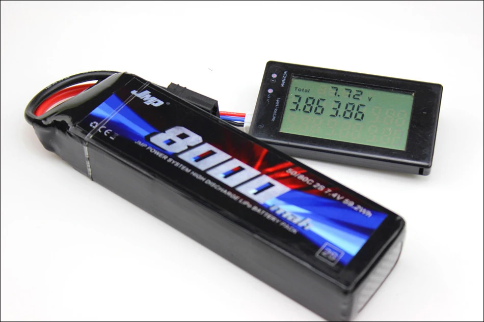 2pcs JMP Lipo Battery 2S 8000mAh 7.4V Pack 50C for TRAXXAS SUMMIT E-REVO 1/7 UNLIMITED HPI FLUX | Игрушки и хобби