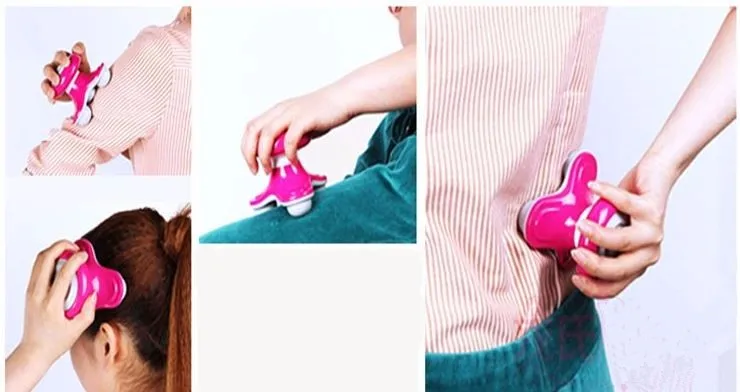 Массаж тела Релаксация мини USB Электрический треугольник для массажа шариковое