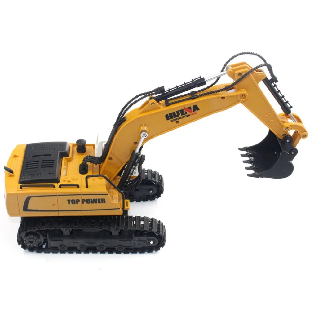 HUINA TOYS 1331 1/16 9CH RC Excavator Truck Engineering Construction Car Remote Control Vehicle with 350 rotation Light