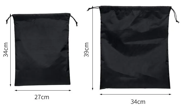 Новинка 20x30,27x34,34x39,46x57 см Разноцветные нейлоновые водонепроницаемые сумки на шнурке для упаковки подарков Розничная от 1 шт