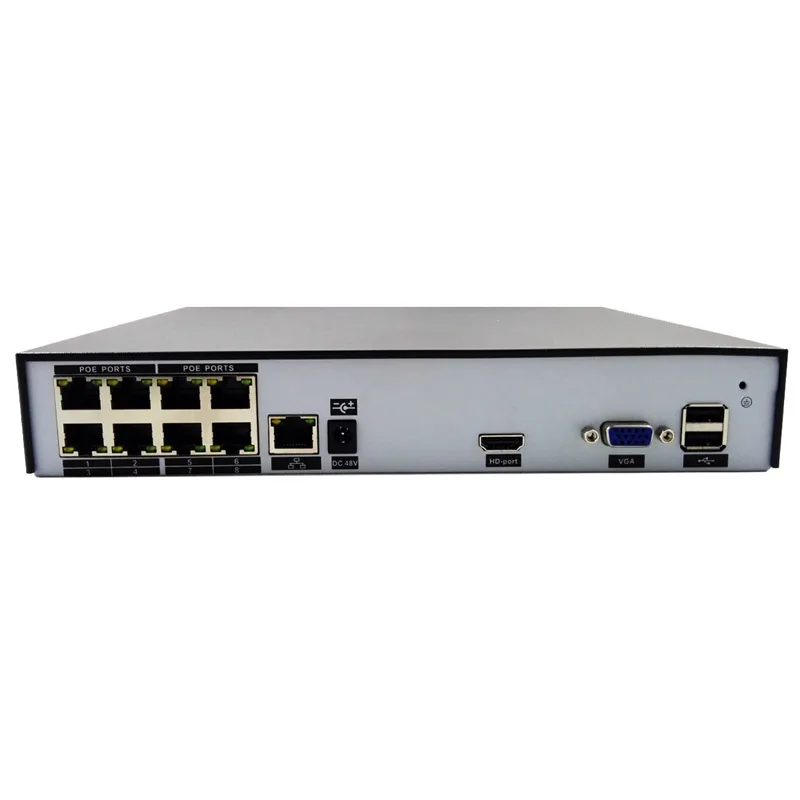 P2P Onvif PoE NVR 8ch 1080 P видеонаблюдения 48 В сети для IP Камера системы | Безопасность и