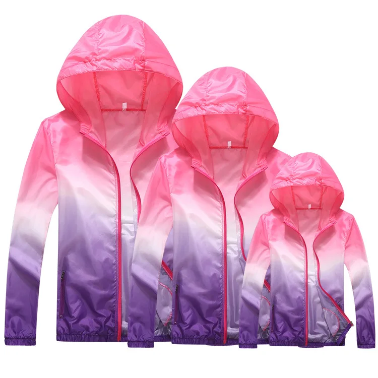 

Family matching outfit sun protection clothing ultra-thin outdoor sports protective clothing UV protection jacket kids clothes
