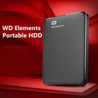 Портативный HDD внешний WD Elements, 2 ТБ hdd 2,5 дюйма, USB 3,0, 3 ТБ, 4 ТБ, оригинал