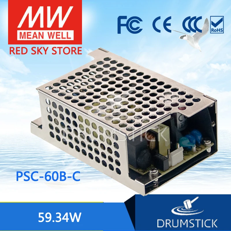 Meanwell хорошо PSC 60B C 27 6 V meanwell 60 59 34 Вт Один выход с зарядным устройством (функция UPS)