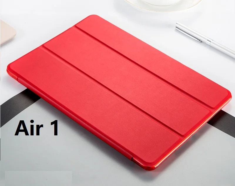 Air 1 Red Мягкий силиконовый умный противоударный чехол для iPad Air 2 Air 1 A1474 A1566, Чехол для iPad Air 2 1 5 6, умный чехол, Автоматический Режим сна/пробуждения - Цвет: Air 1 Red