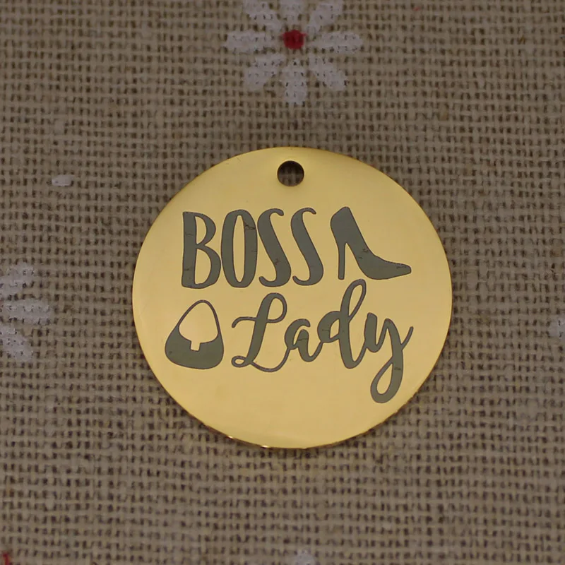 Настраиваемая из нержавеющей стали подвеска Boss Charms Женская Мотивационная