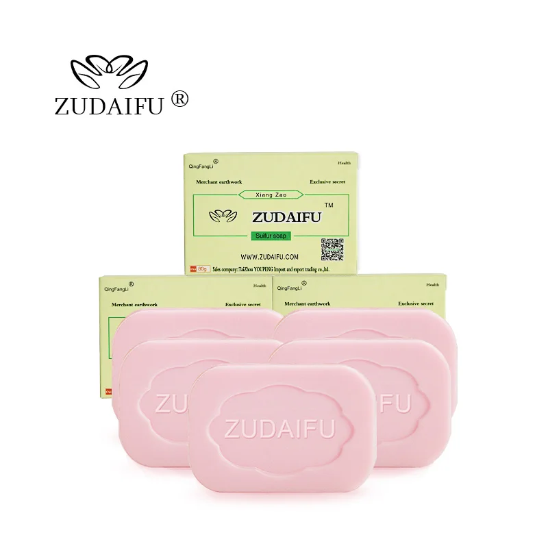 

10pcs ZUDAIFU Sulfur Soap Seborrhea Eczema Anti Fungus Perfume Butter Bubble Bath Healthy Soaps 4 Skin Conditions Acne Psoriasis