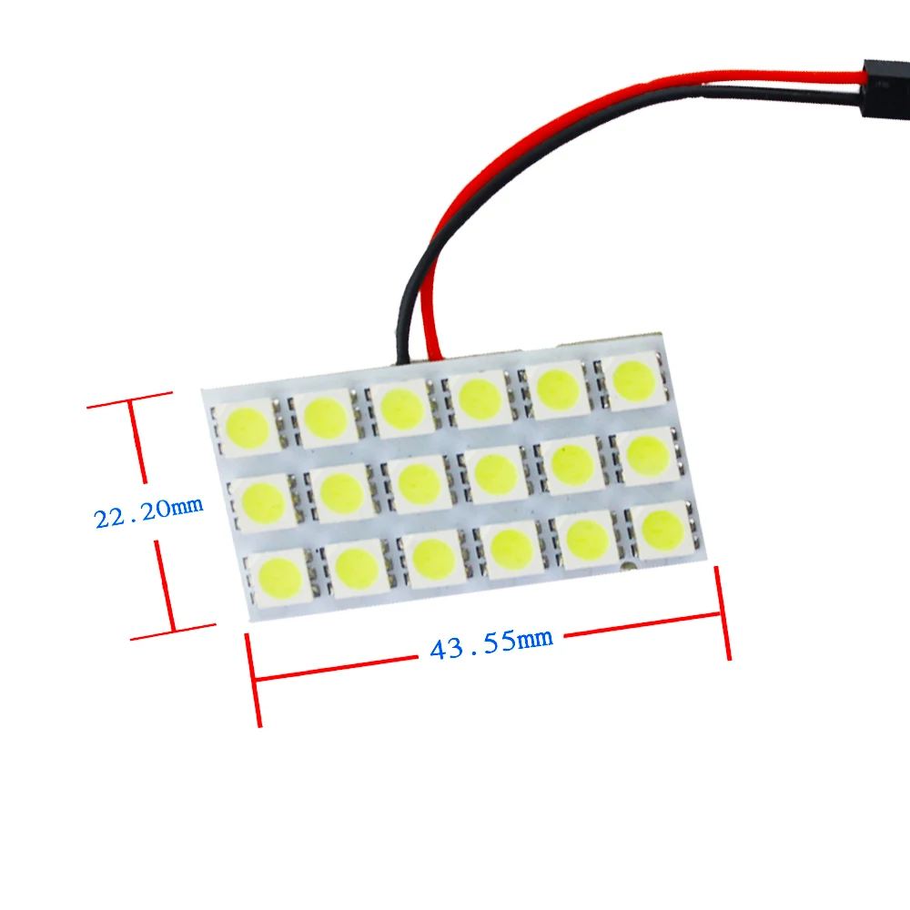 2 шт. 18SMD 5050 светодиодный автоматический панельный светильник для чтения