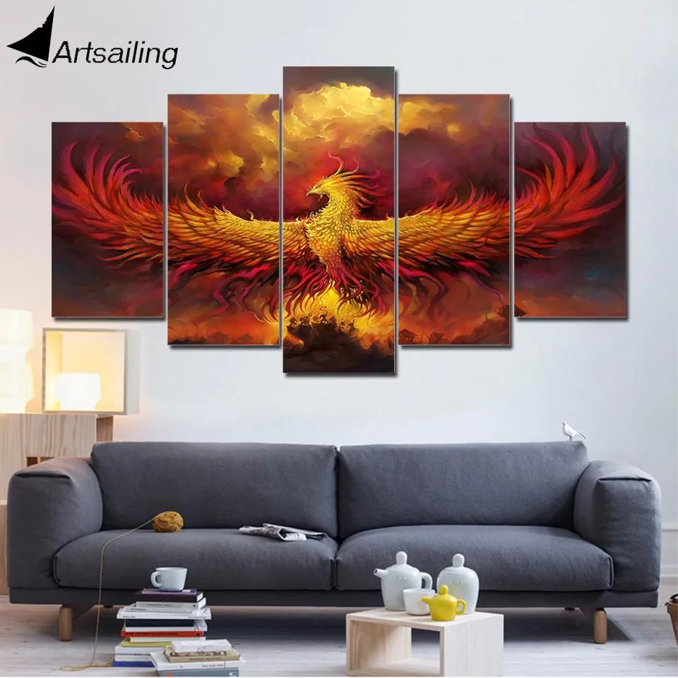 Настенные картины artsail на 5 панелей настенные для гостиной властители Дренора