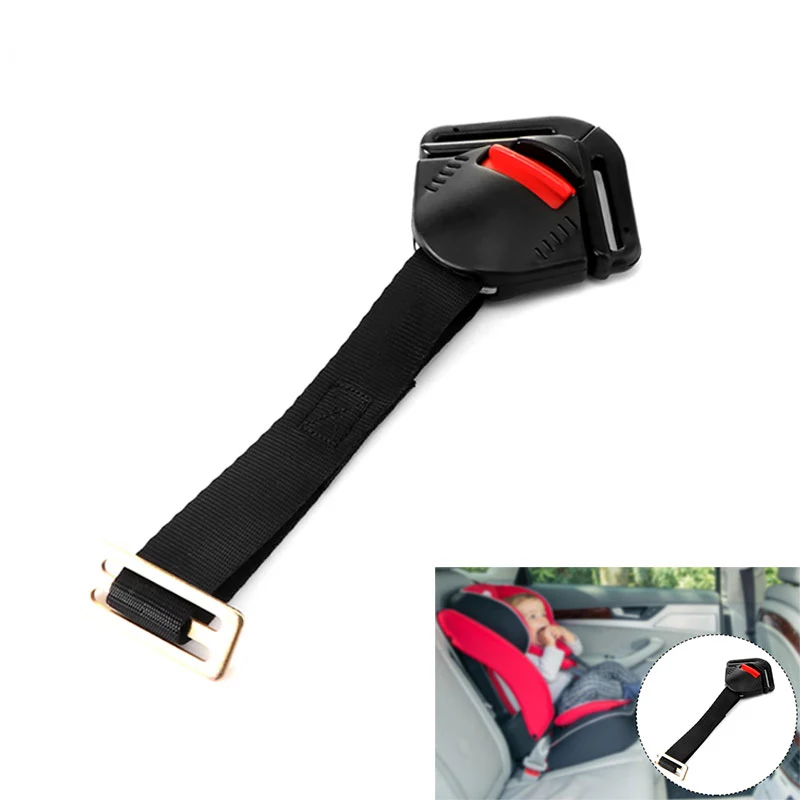 Черный замок для безопасности детского автомобильного кресла, фиксирующие ремни, застежка на груди и замок на ребенка.