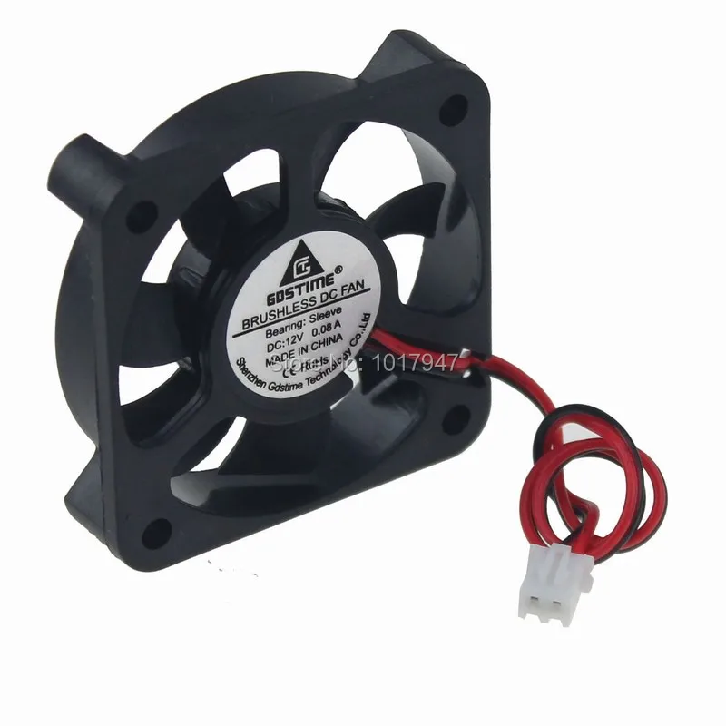Gdstime DC 12V 2P 5 см 50 мм x 10 промышленный вентилятор для выхлопной машины 2 шт. в