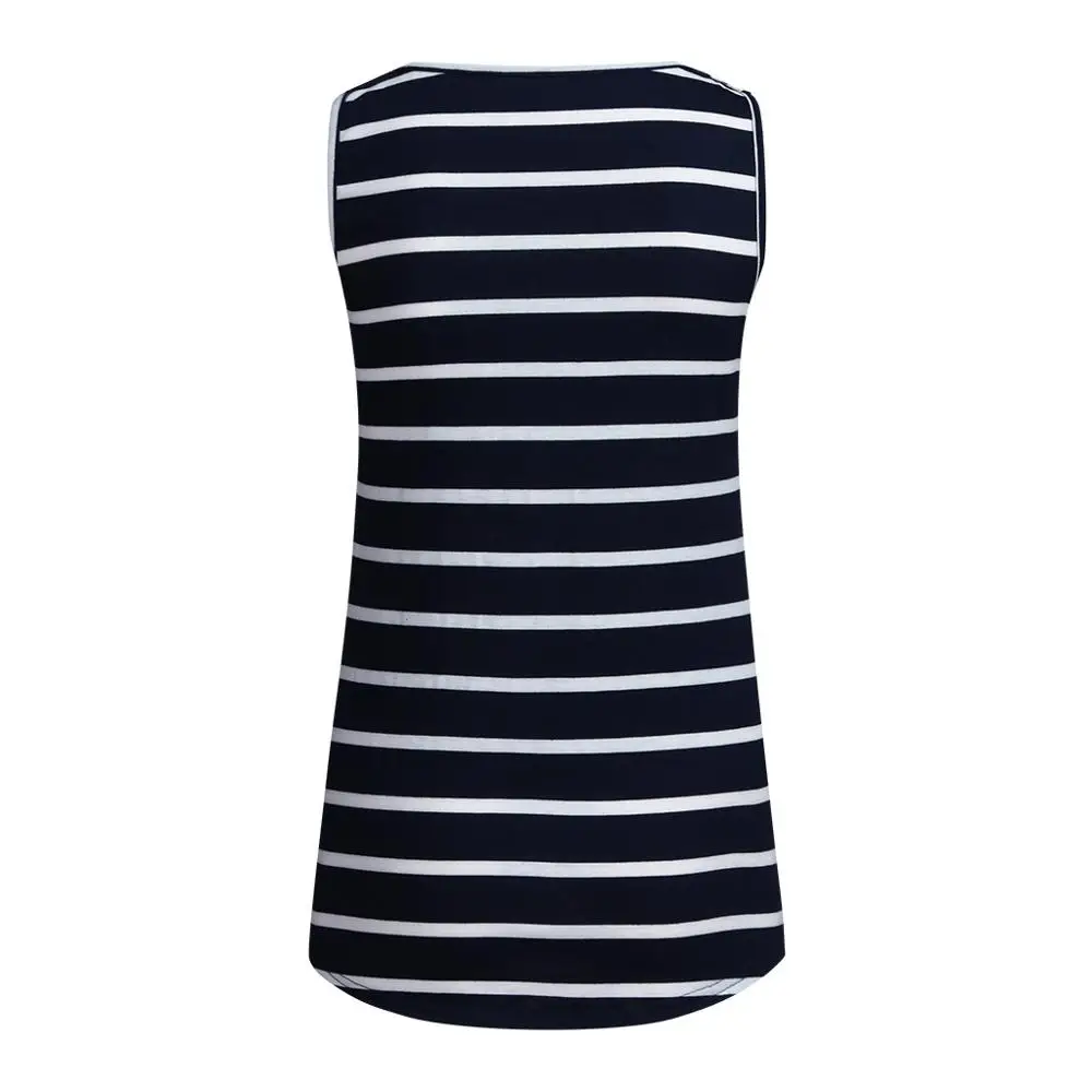Пикантные летние Для женщин беременных в полоску; Одежда для беременных; кормящих грудью жилетка, топ, блузка без рукавов и ComfortableT-рубашка жилет A1