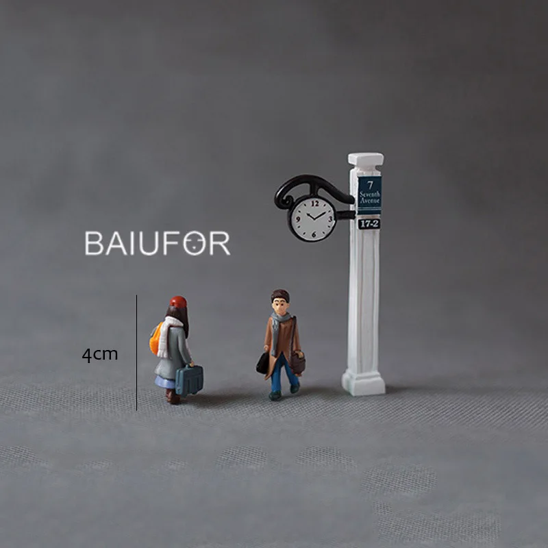Миниатюрные фигурки BAIUFOR для влюбленных мальчиков и девочек фотоаксессуары