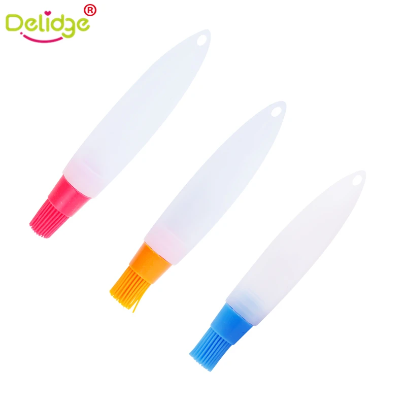 Delidge 1 шт Силиконовые кисти для выпечки жидкое масло ручка торт кисточка для масла, хлеба, выпечки инструмент для выпечки барбекю посуда безопасная кисточка для смазывания