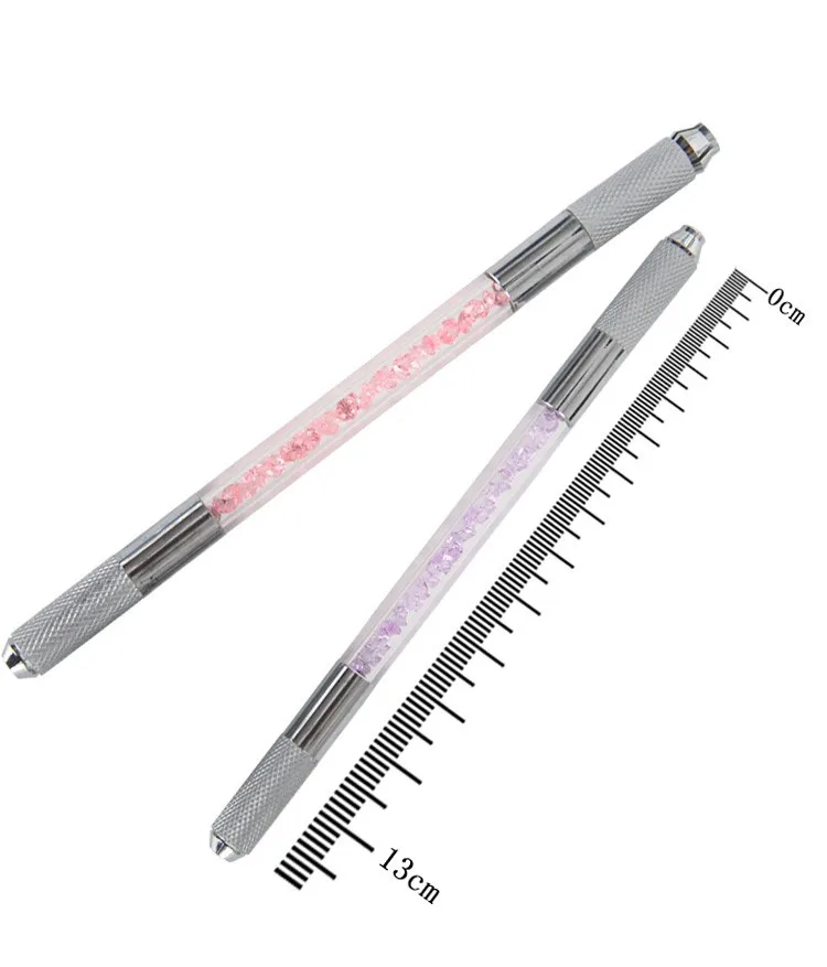 30 шт. Перманентный макияж ручка для бровей микроблейдинг кристальная 3D машина