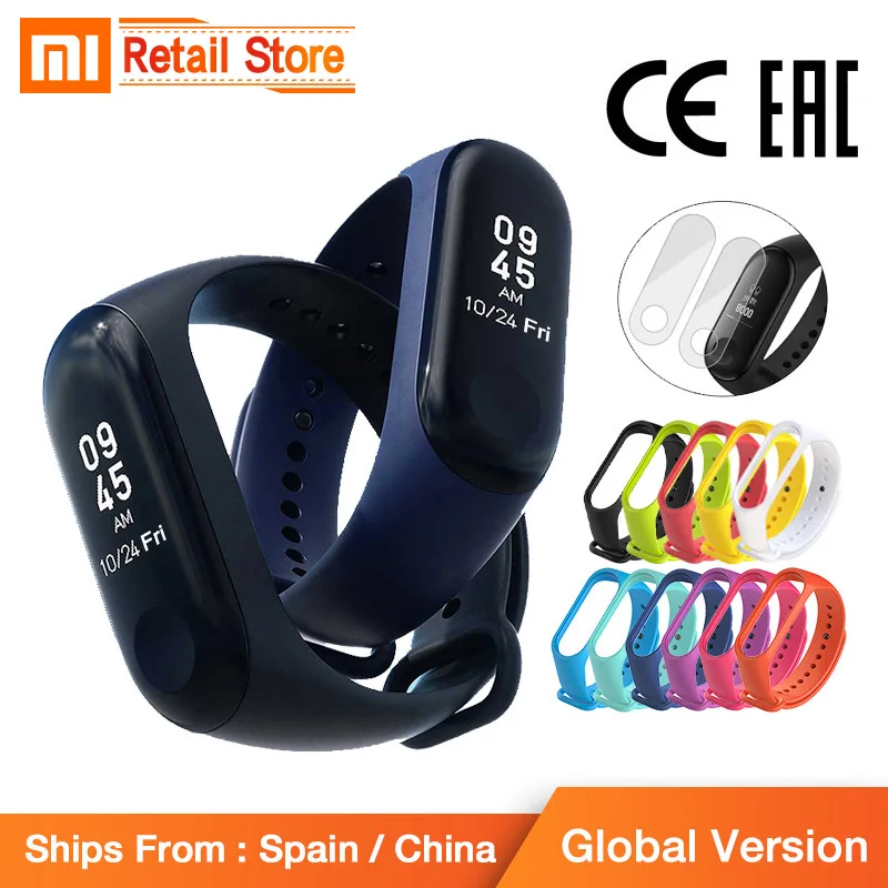 Глобальная версия Xiaomi mi band 3 фитнес трекер умный Браслет 0 78 &quotOLED сенсорный экран