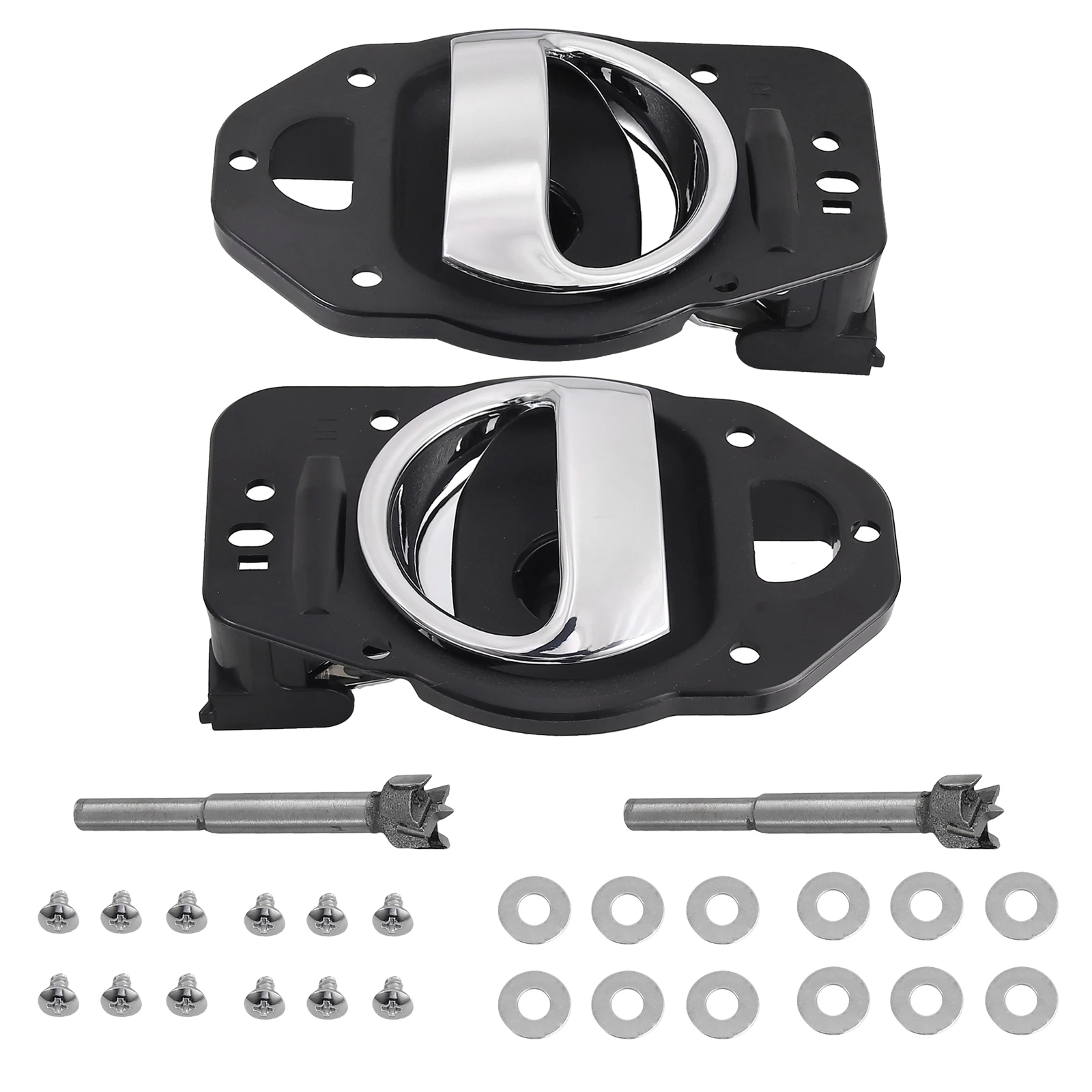 Justech новая Автомобильная внутренняя дверная Ручка хромированная со стороны