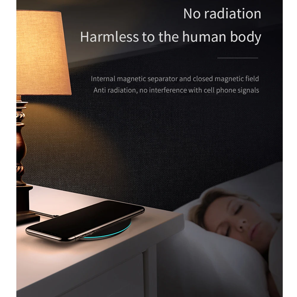Fast Wireless Charger 10W for iphone 6 7 8 10 X samaung s8 note S7 S6 Edge Qi-Enabled Phone Devices Charging | Мобильные телефоны и