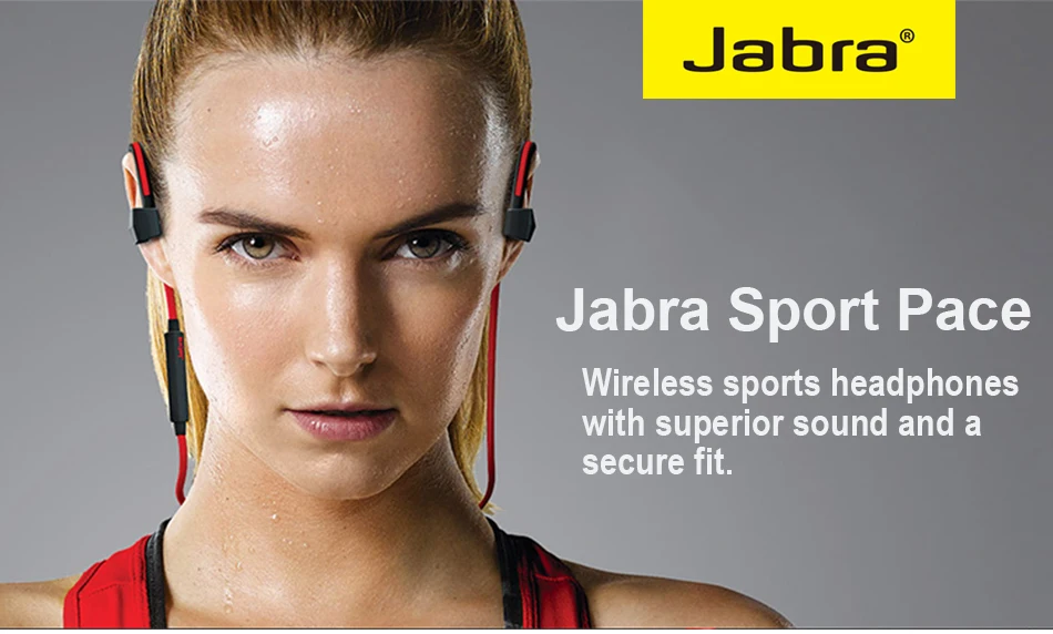Jabra Sport Pace беспроводные Bluetooth спортивные наушники для бега пот ударопрочный превосходный звук наушники-вкладыши с микрофоном