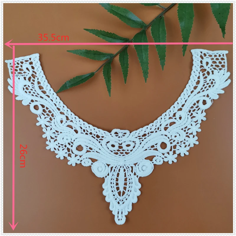 Polyester V-neck embroidery Water-soluble Lace Car sewing craft DIY clothing accessories | Дом и сад
