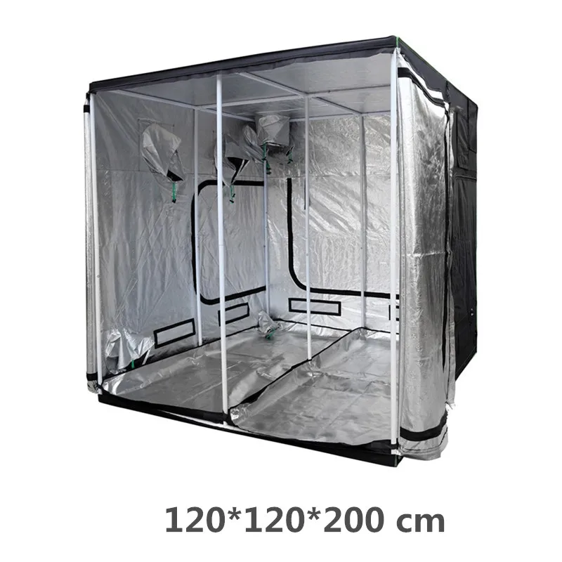 120x120x200cm 90x60x135 см, палатка для выращивания, двойной слой, два в одном, коробка для выращивания, светодиодный светильник для выращивания растений в помещении, гидропоники, садовые растения, выращивание рассады, результат - Испускаемый цвет: 120x120x200cm