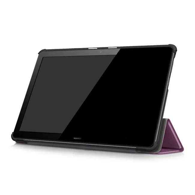 50 шт. искусственная кожа Стенд чехол для huawei MediaPad T5 10 AGS2-W09 AGS2-L09 AGS2-L03 10," Tablet+ Экран протектор