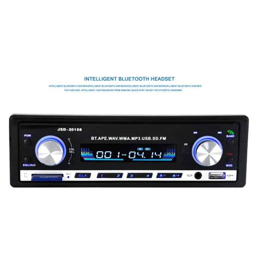 Автостайлинг Bluetooth Авто Радио стерео аудио MP3 плеер FM радио приемник Поддержка Aux вход SD USB Авторадио