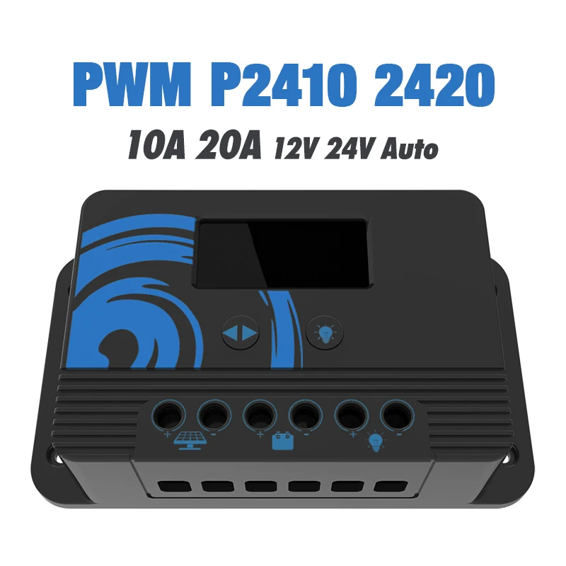 Новейшая модель 10A 20A PWM регулятором солнечного заряда контроллер 12V 24V Авто 5V