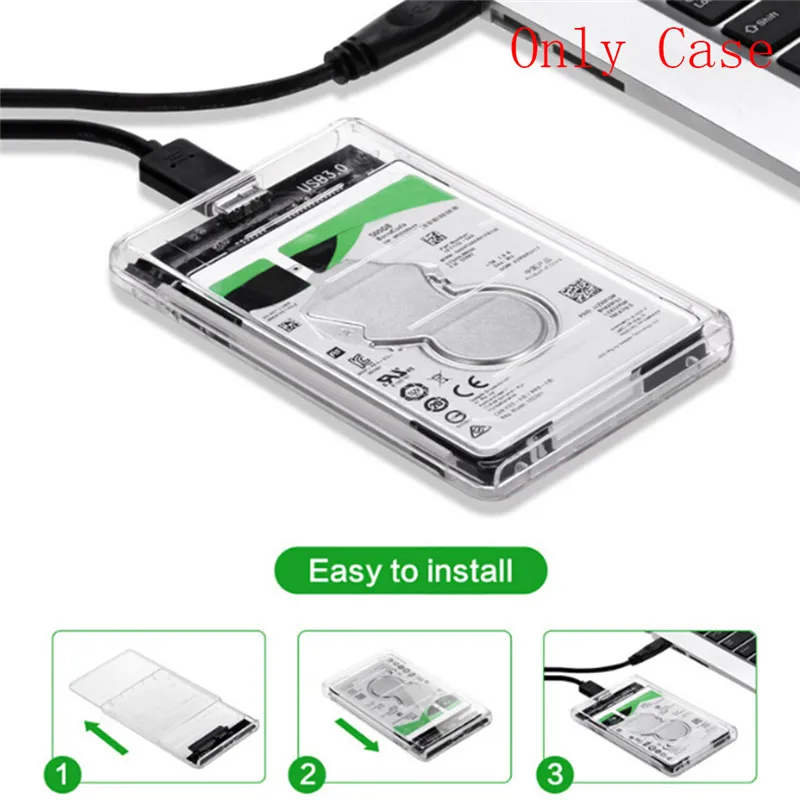 Прозрачный жесткий диск для win 2000/xp/7/8/10 или выше 2 5 дюйма SATA USB 3 0 внешний корпус