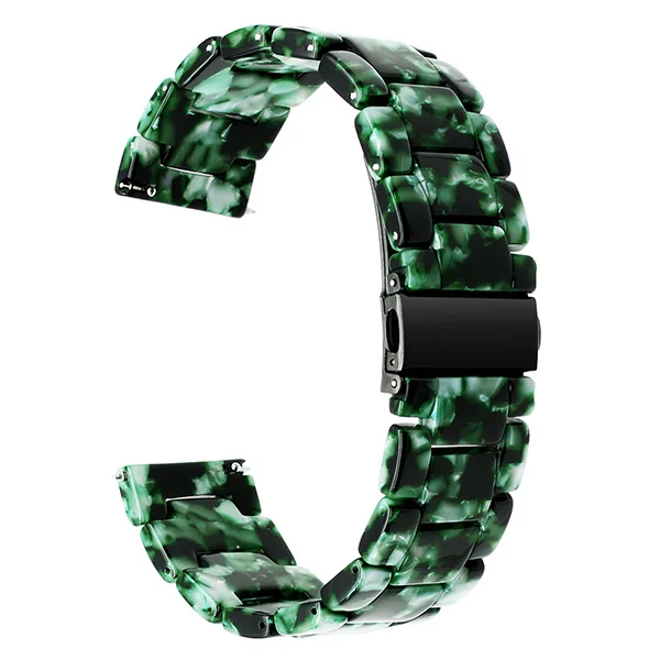22 мм Quick Release смолы ремешок для huawei часы 2(классический) pebble времени Moto 360 2 46 мм группа Нержавеющая сталь Туфли с ремешком и пряжкой