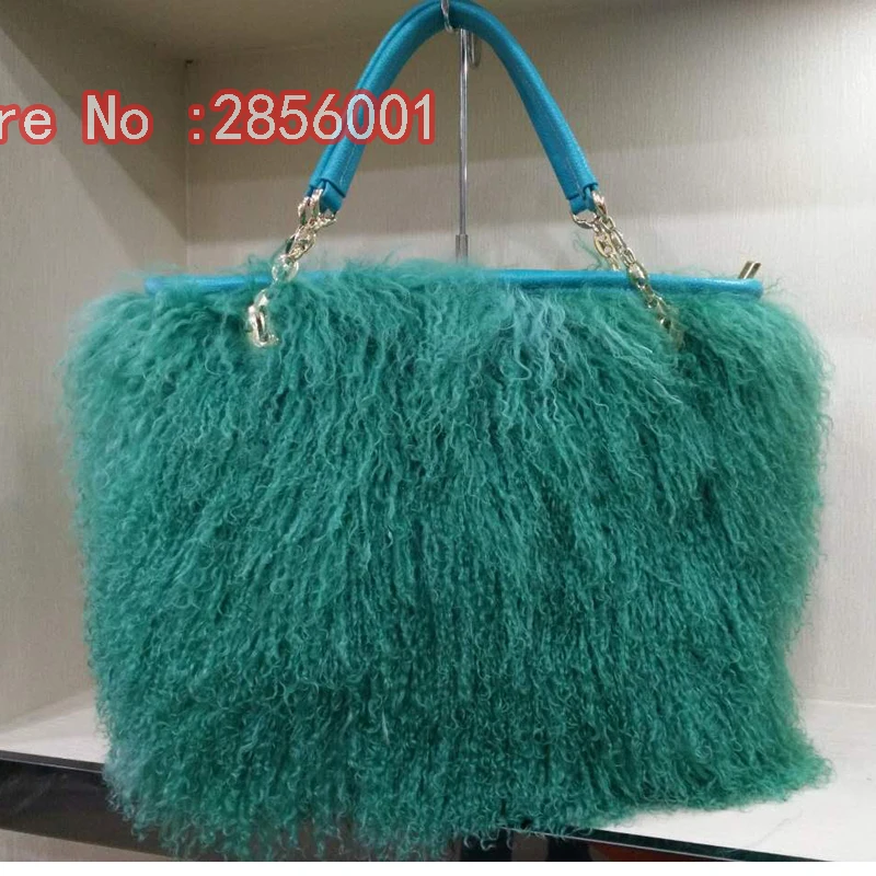 Осень и зима сумки Женщины натуральная кожа пляж шерсть шерсти женщин способа