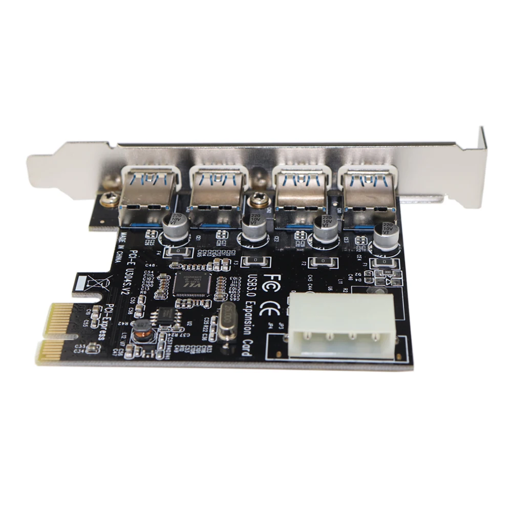 Zeadow USB PCIe карта с 4 портами 3 0 к PCI Express 1x плата расширения E usb хаб адаптер