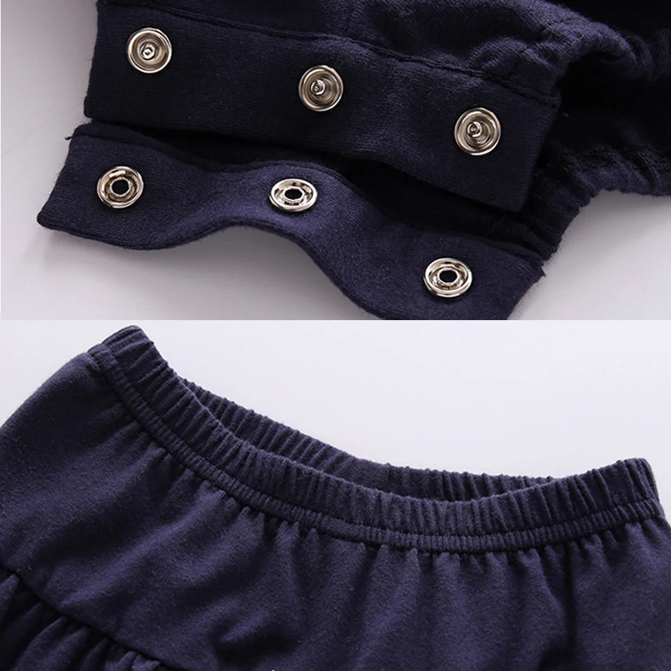 Детское платье комбинезоны хлопковые повседневные для новорожденных в морском