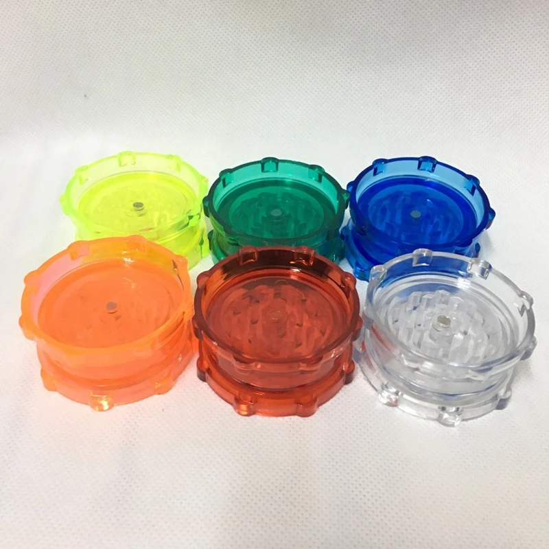 2 Слойная пластиковая акриловый Гриндер для травы сорняков табак Дым дробилка